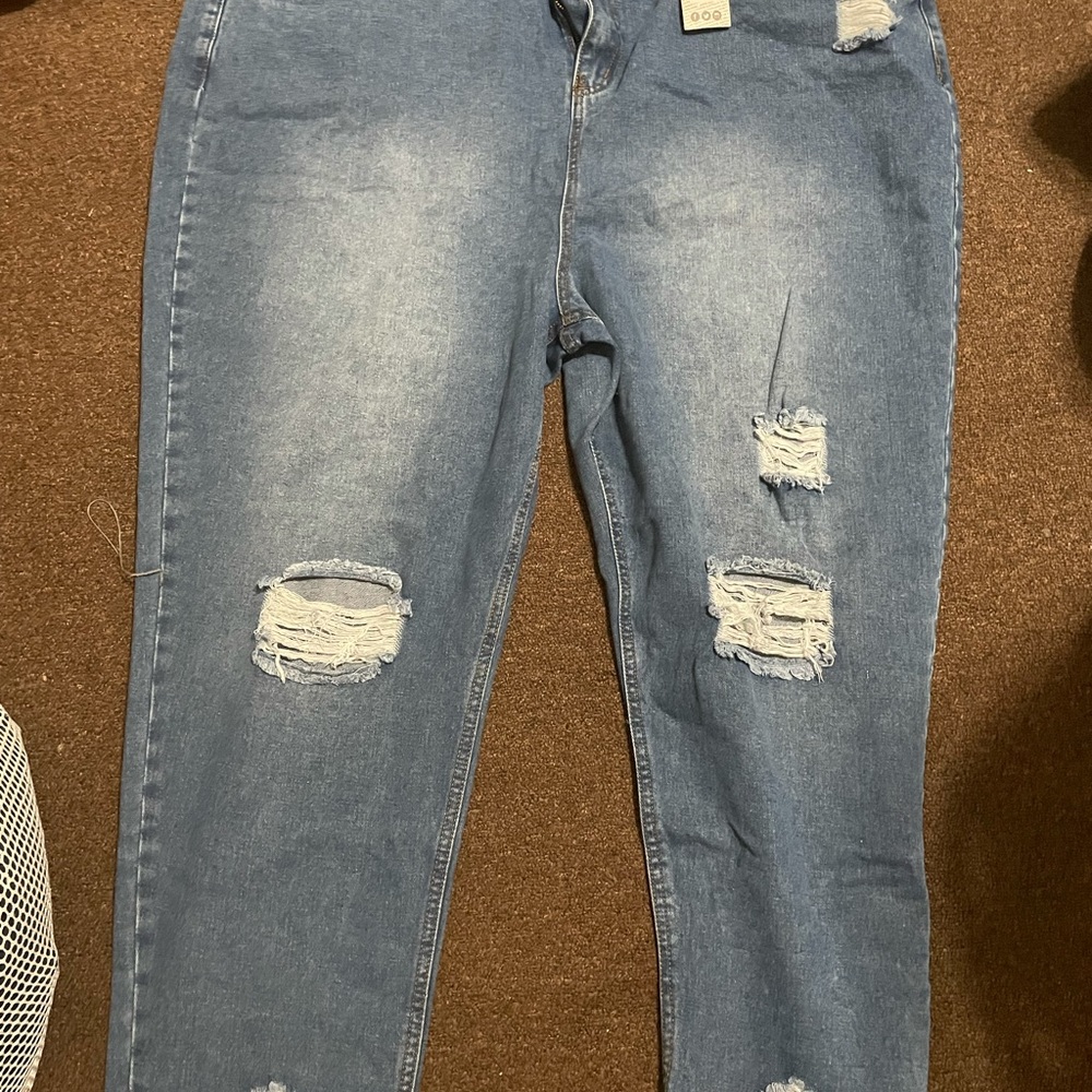Light blue denim jeans